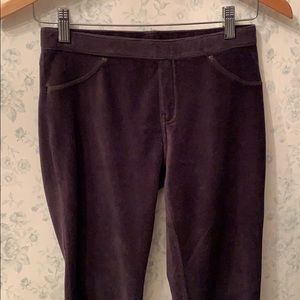 Hue black corduroy pants